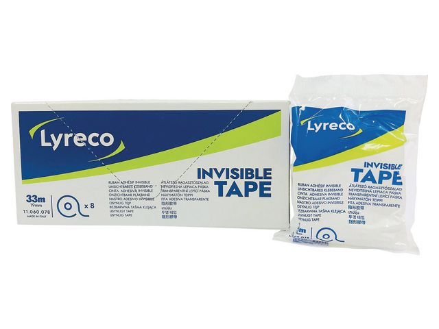 Dokumenttejp LYRECO 19mmx33m 8/fp